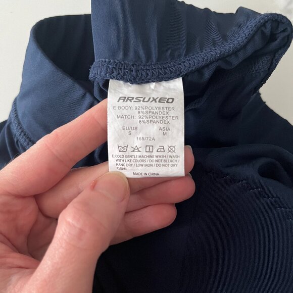 Arsuxeo Blue Padded Cycling Shorts - New no tag - Picture 5 of 7